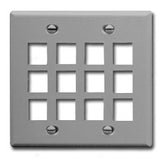 ICC IC107F12 12-Port 2-Gang Faceplate
